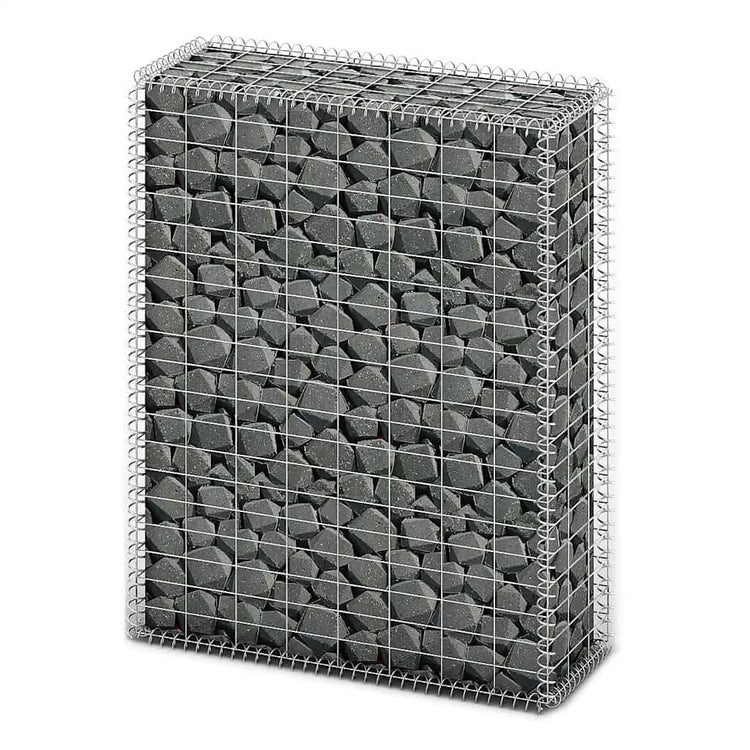 Vidaxl Schans Panier avec couvercles 100x80x30 cm Fil galvanisé