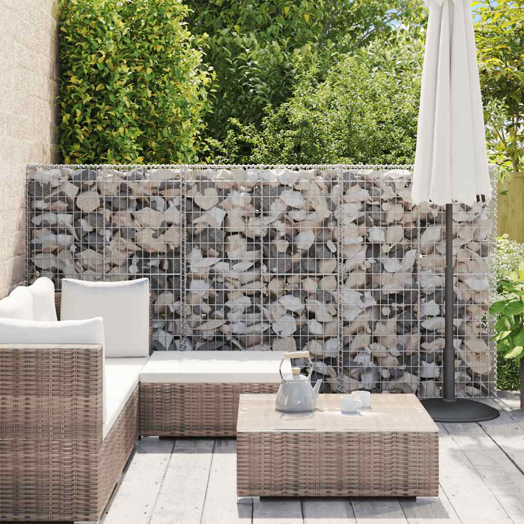 Vidaxl schanskorf avec couvercles 150x100x30 cm Fil galvanisé