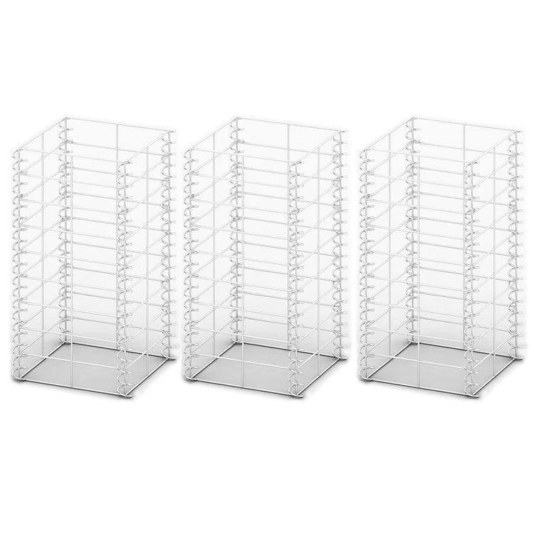 VIDAXL 3 parties SCHANS PANKER SET 25x25x50 cm Fil Galvanisé