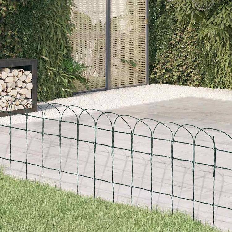 Séparation de la bordure Vidaxl 10x0,4 m de poudre de poudre