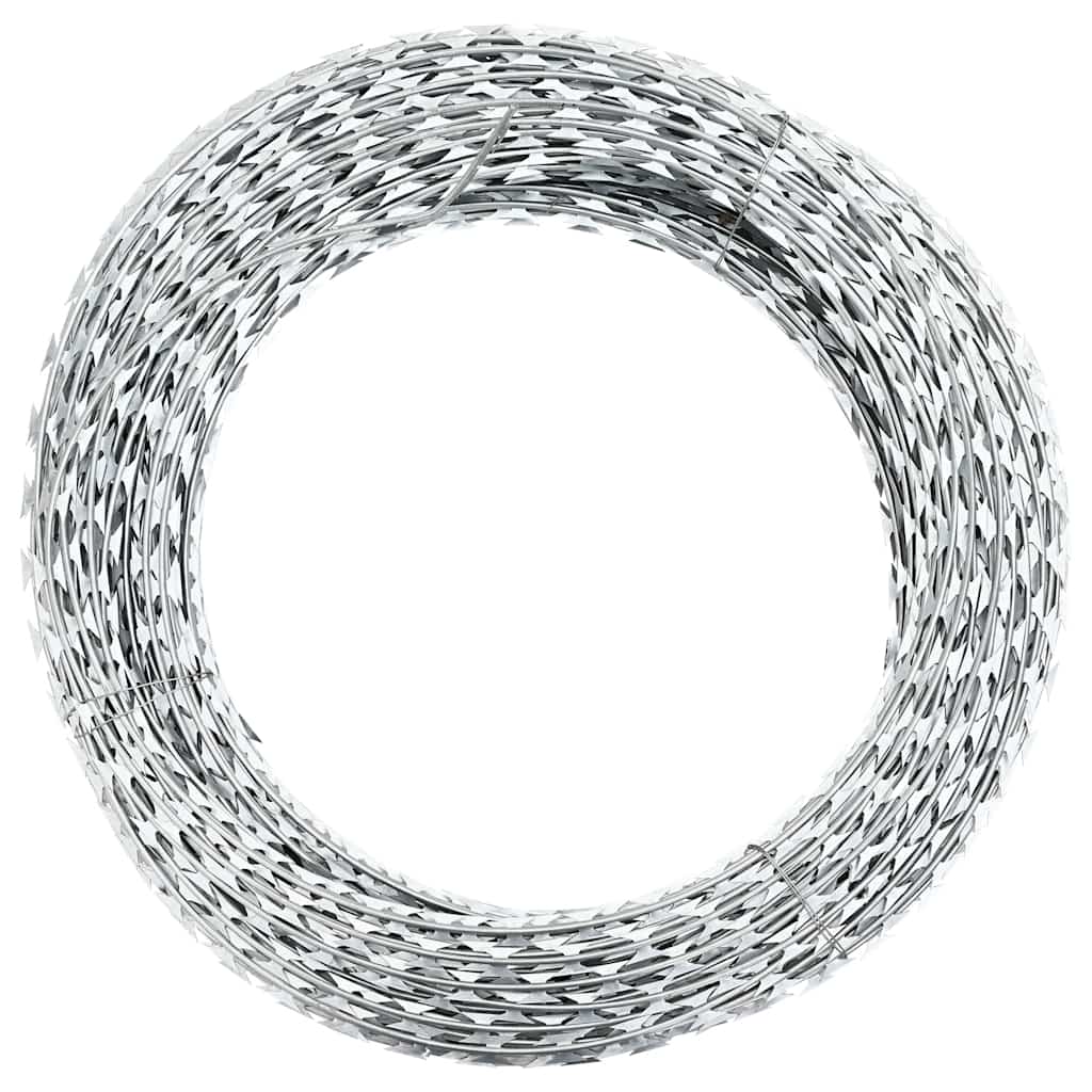 Vidaxl Scheermmetstikkeldraad Concertina 100 m Galvanisé Steel