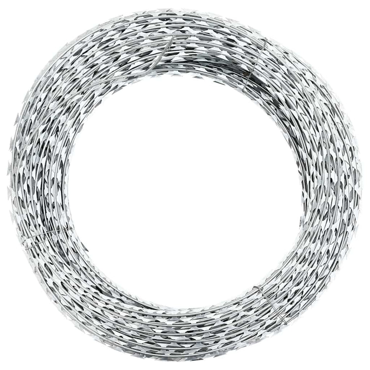 Vidaxl Scheermmetstikkeldraad Concertina 100 m Galvanisé Steel