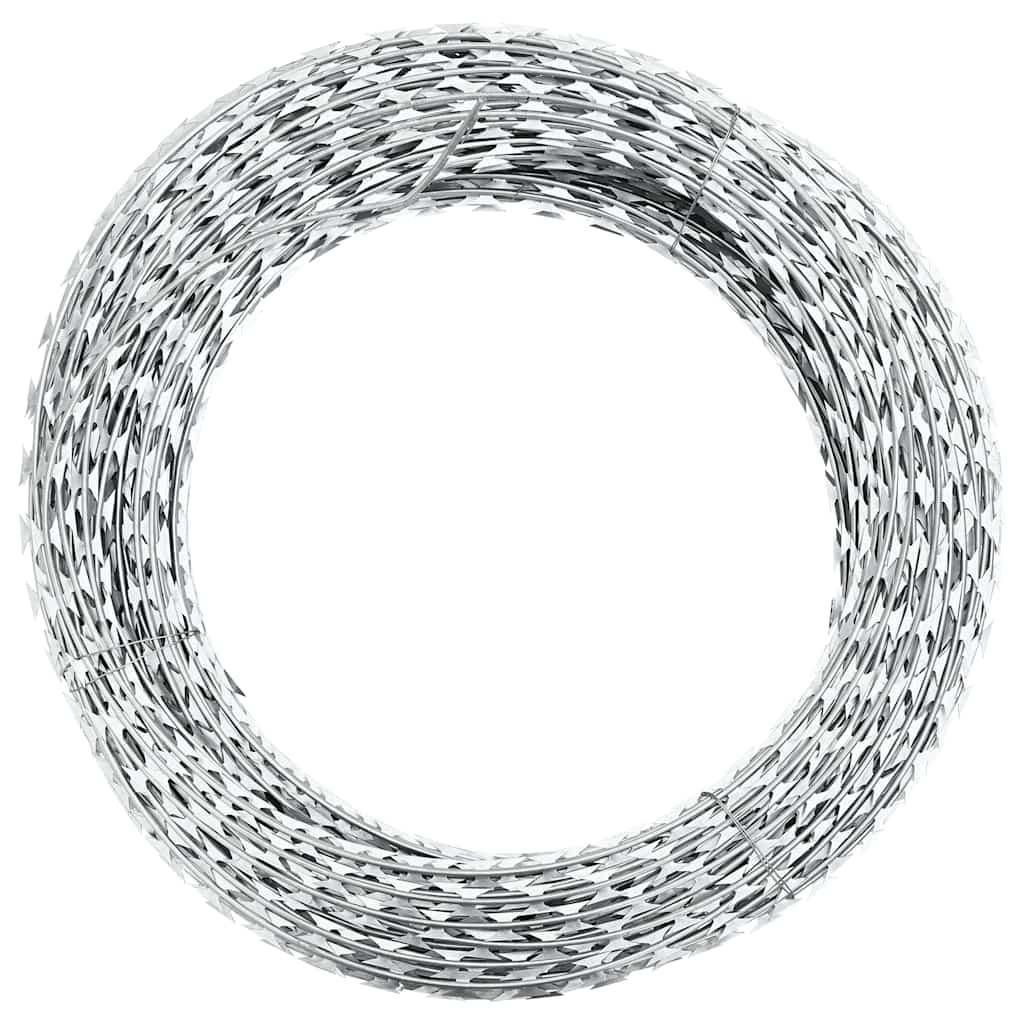 Vidaxl Shaver Mounds Concertina 60 m Galvanisé Steel