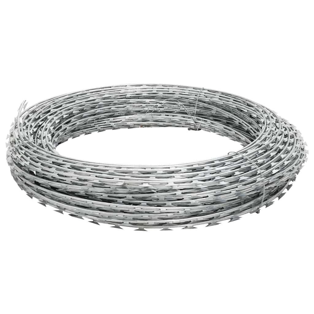 Vidaxl Shaver Mounds Concertina 60 m Galvanisé Steel