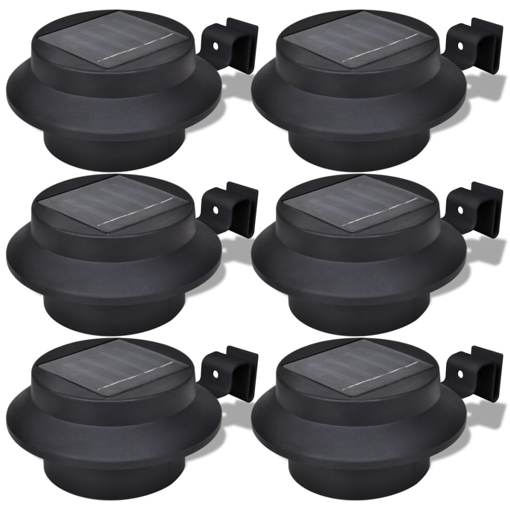 Vidaxl Outdoor Lampe Set 6 pièces noires