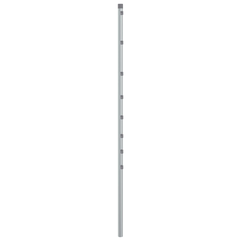Vidaxl Fence Posts 15 st 150 cm en acier galvanisé en acier couleur