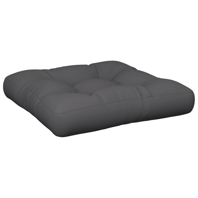 Coussin de palette vidaxl 60 x 60 x 12 cm tissu gris