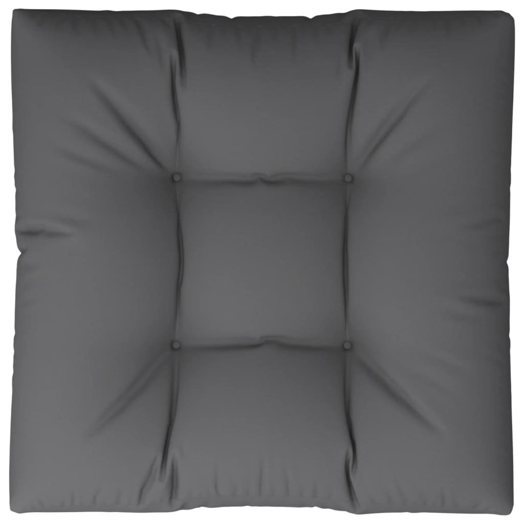 Coussin de palette vidaxl 80 x 80 x 12 cm tissu gris