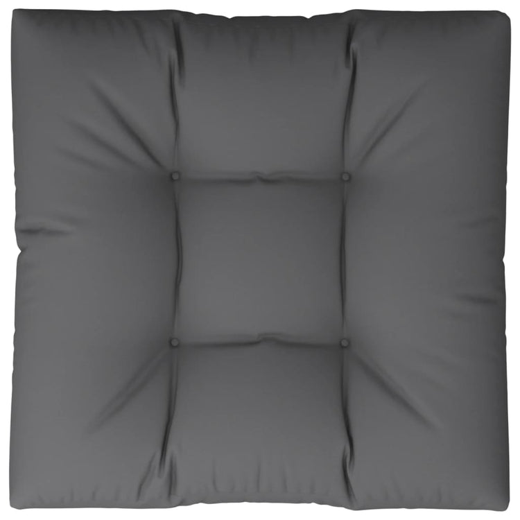 Coussin de palette vidaxl 80 x 80 x 12 cm tissu gris