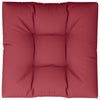 Coussin de palette vidaxl 80 x 80 x 12 cm de tissu rouge