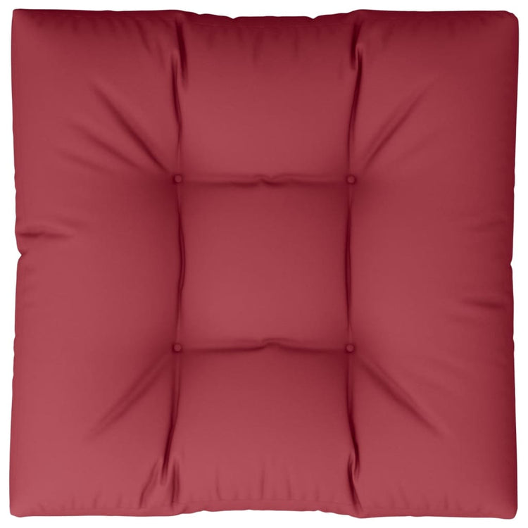 Coussin de palette vidaxl 80 x 80 x 12 cm de tissu rouge