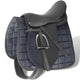 Vidaxl Real Leather Horse Riding Saddle 17,5 18 cm (5 en 1, noir)