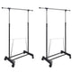 Racks de vêtements vidaxl réglables 2 m avec 1 rail suspendu