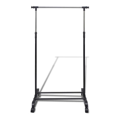 Racks de vêtements vidaxl réglables 2 m avec 1 rail suspendu