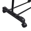 Racks de vêtements vidaxl réglables 2 m avec 1 rail suspendu