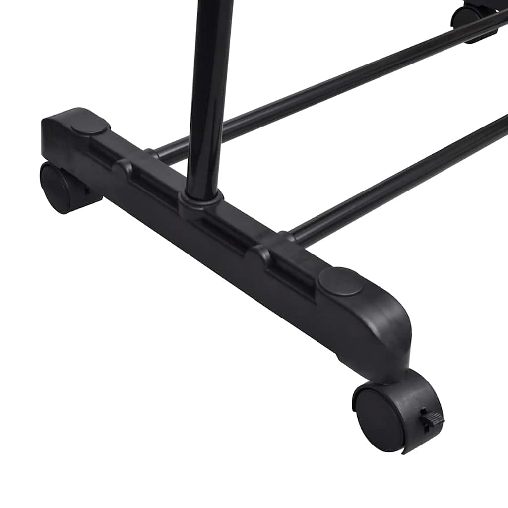 Racks de vêtements vidaxl réglables 2 m avec 1 rail suspendu