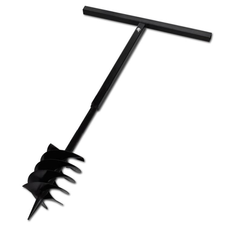 Foret moulue vidaxl avec poignée et tête à vis 180 mm (noir)