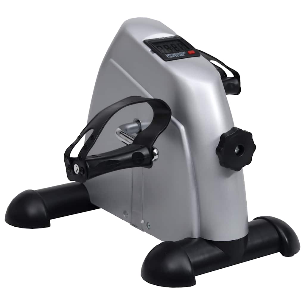 Vidaxl mini vélo d'exercice avec volant en plastique (argent)