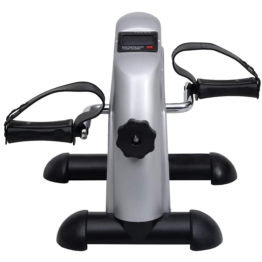 Vidaxl mini vélo d'exercice avec volant en plastique (argent)