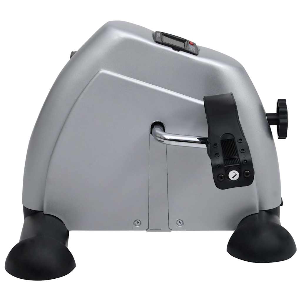 Vidaxl mini vélo d'exercice avec volant en plastique (argent)