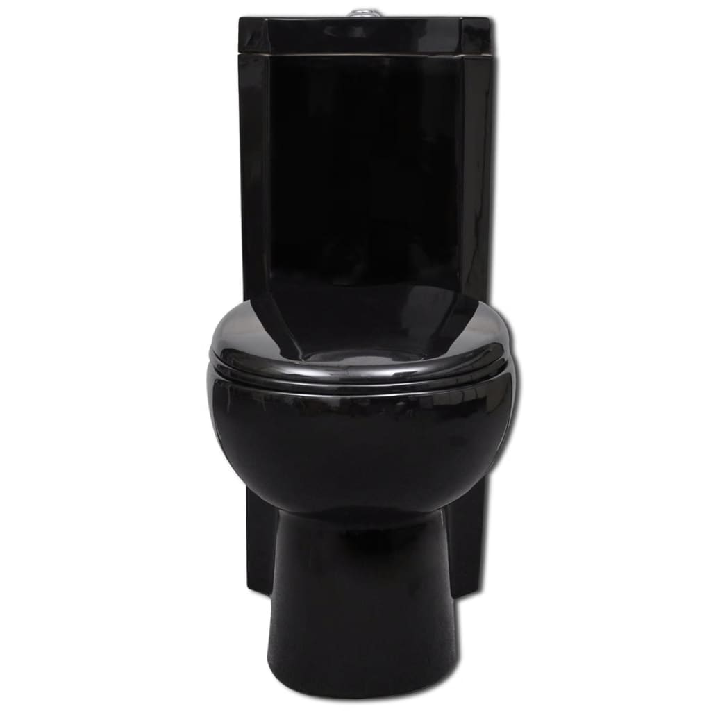 Vidaxl Toilet Corner Model Céramique noir