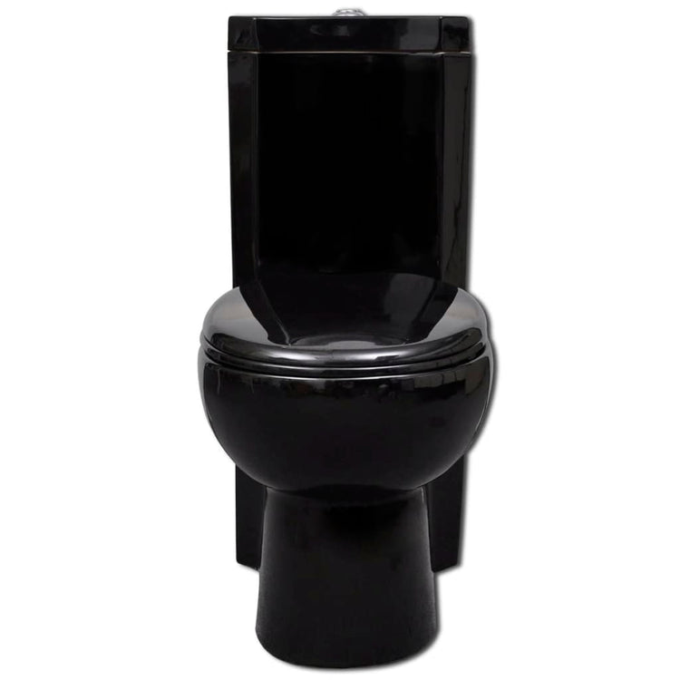 Vidaxl Toilet Corner Model Céramique noir