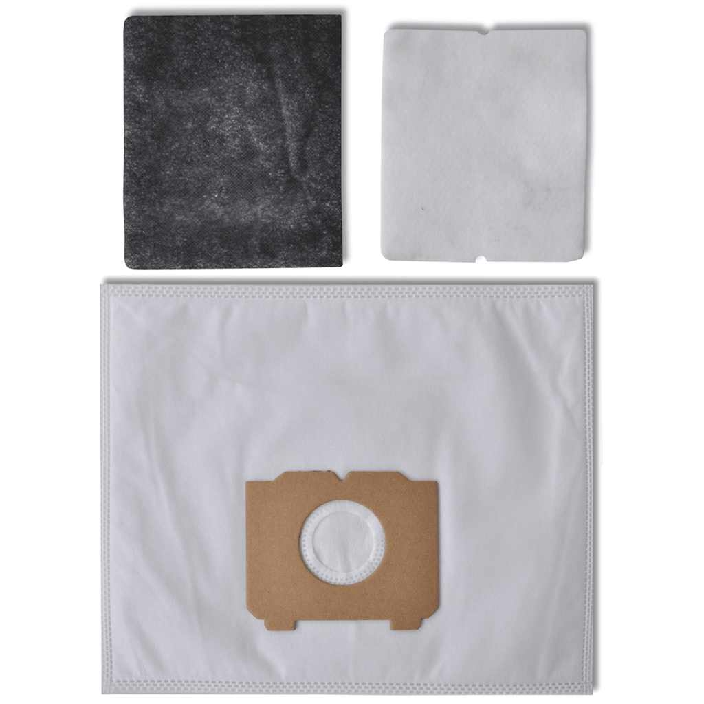 VidaXL 25 pièces sacs d'aspirateur avec filtres pour AEG, Progress, Tornado