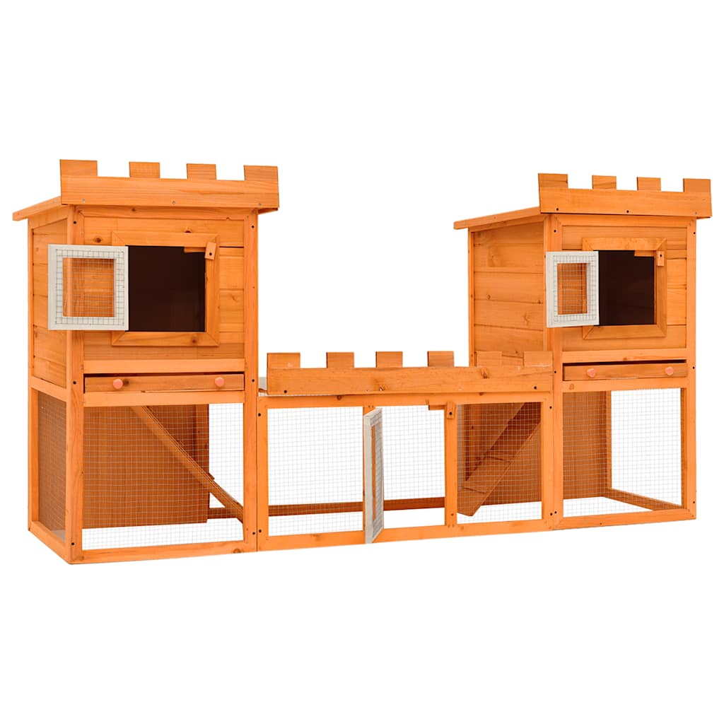 Vidaxl lapin loft double grand