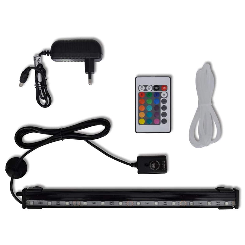 Vidaxl LED sous-marin lampe pour aquarium avec des bulles RVB 32 cm