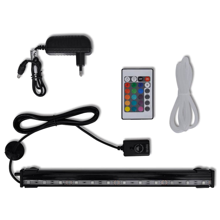 Vidaxl LED sous-marin lampe pour aquarium avec des bulles RVB 32 cm