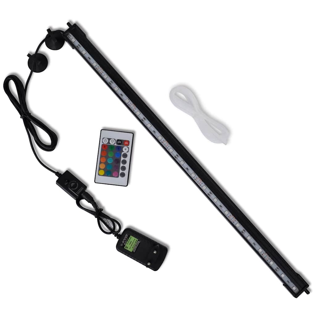 Lampe d'aquarium LED Vidaxl avec bulles RVB 56,5 cm