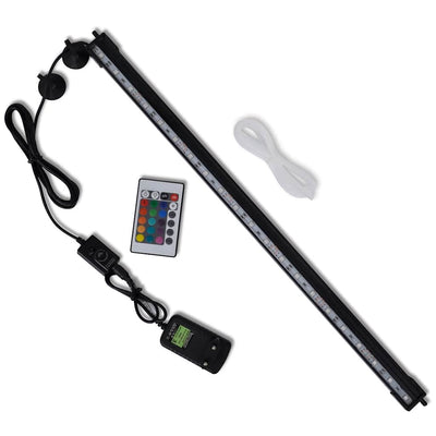 Lampe d'aquarium LED Vidaxl avec bulles RVB 56,5 cm