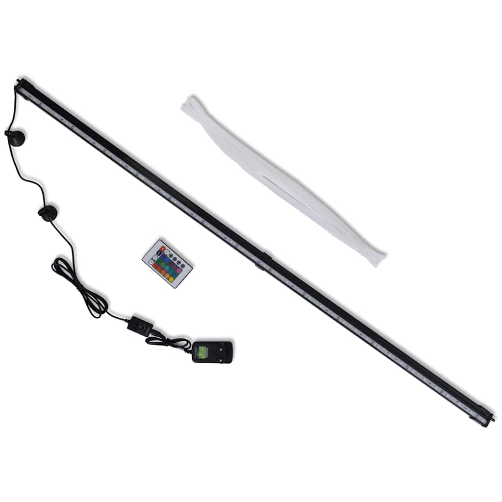 Lampe d'aquarium LED Vidaxl avec bulles RVB 107 cm
