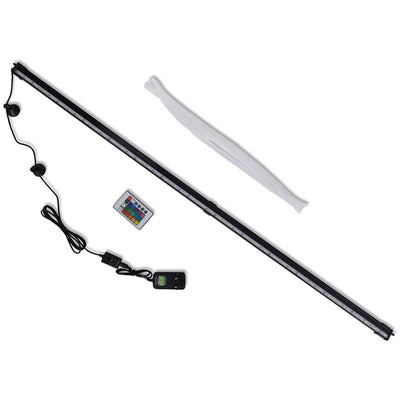 Lampe d'aquarium LED Vidaxl avec bulles RVB 107 cm