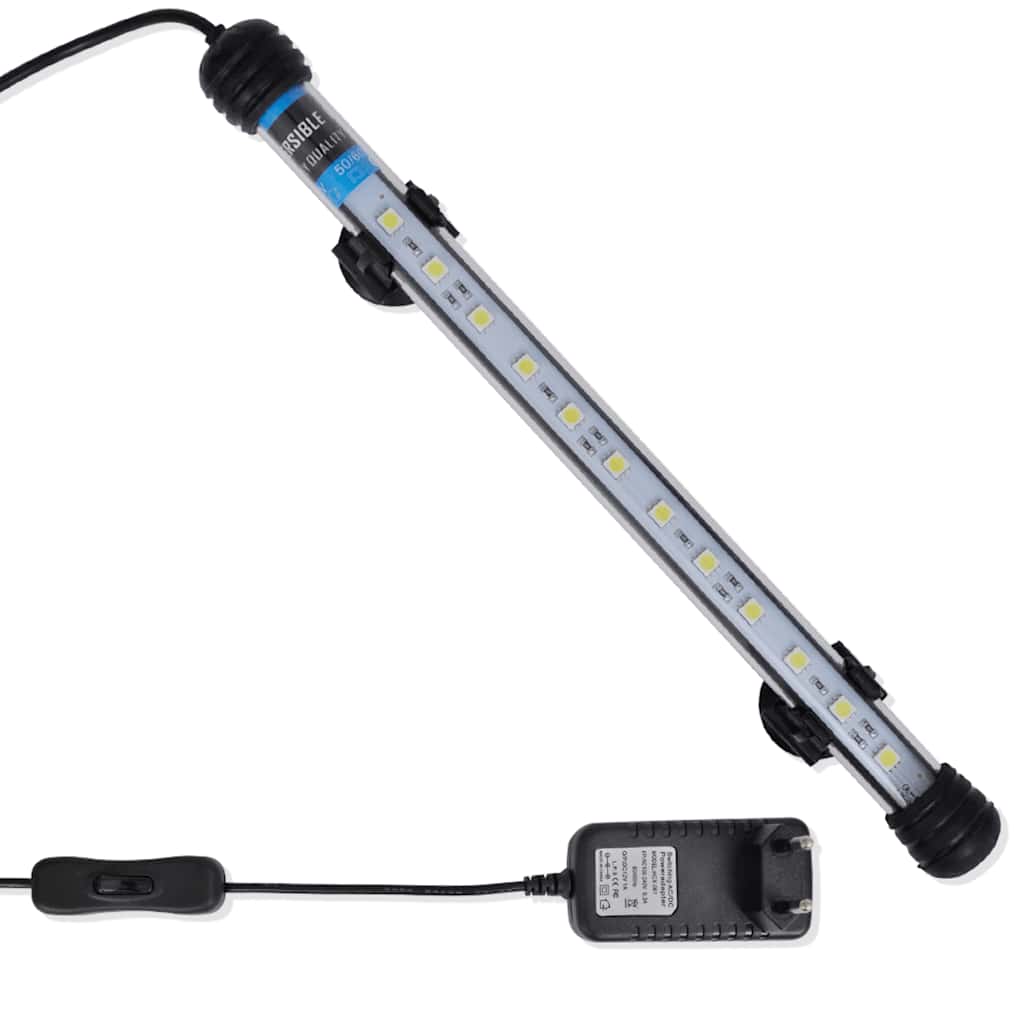 Lampe d'aquarium LED vidaxl 28 cm blanc