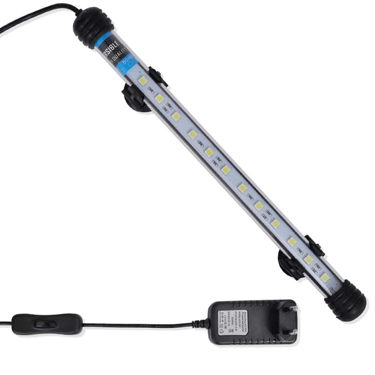 Lampe d'aquarium LED vidaxl 28 cm blanc