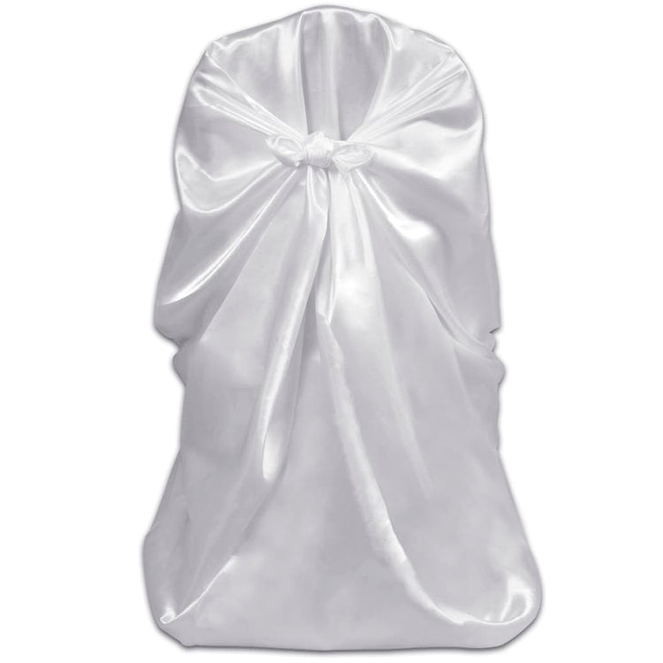 Couverture de chaise de mariage vidaxl blanc (6 pièces)