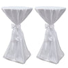 Couvercle de table debout vidaxl avec arc 70 cm blanc (2 pièces)
