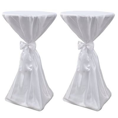 Couvercle de table debout vidaxl avec arc 70 cm blanc (2 pièces)