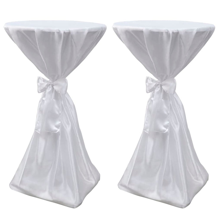 Couvercle de table debout vidaxl avec arc 70 cm blanc (2 pièces)