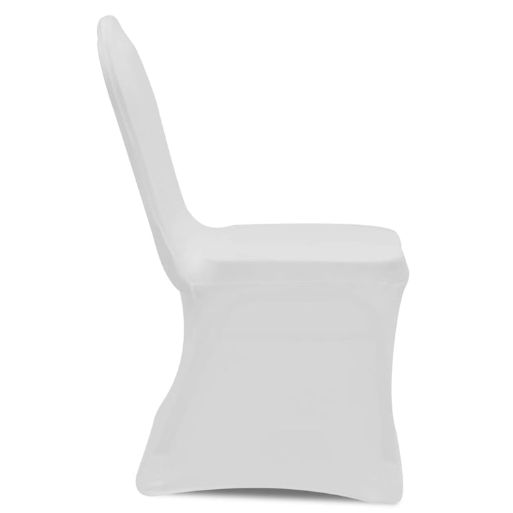 Couverture de chaise Vidaxl Stretch White (50 pièces)