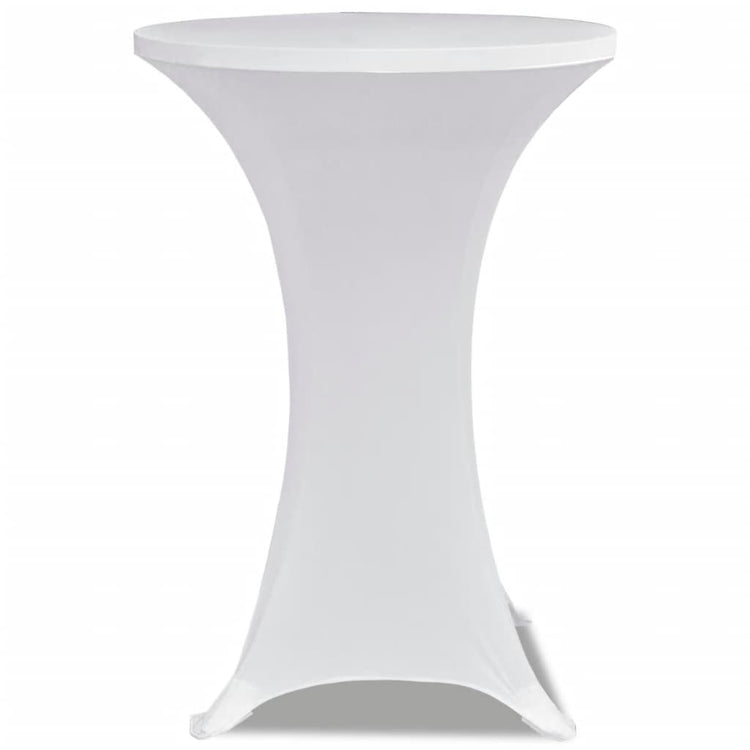 Vidaxl Stand Table Couvercle Stretch Ø70 cm blanc (2 pièces)