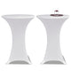 Vidaxl Stand Table Couvercle Stretch Ø70 cm blanc (2 pièces)