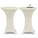 Table du support Vidaxl Stretch Ø60cm Cream (2 pièces)