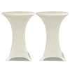 Couvre-table de support Vidaxl Stretch Ø70cm Cream (2 pièces)