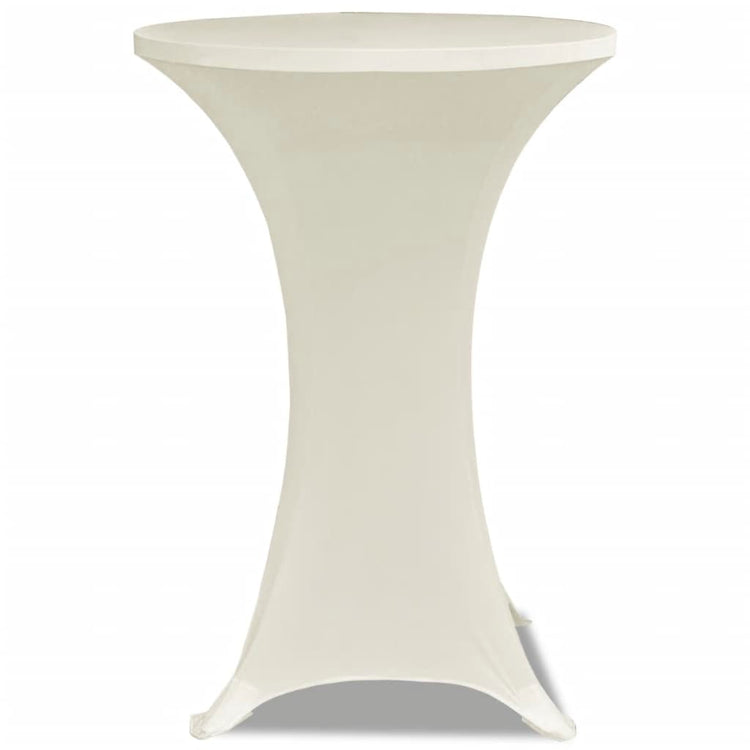 Couvre-table de support Vidaxl Stretch Ø70cm Cream (2 pièces)