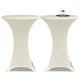 Couvre-table de support Vidaxl Stretch Ø80cm Cream (2 pièces)