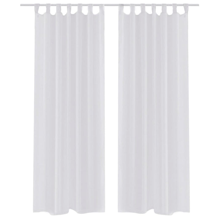 Vidaxl blanc Vetrage 140 x 225 cm 2 pièces
