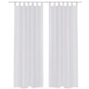 Vidaxl rideau blanc 140x245 cm (2 pièces)