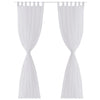 Vidaxl rideau blanc 140x245 cm (2 pièces)